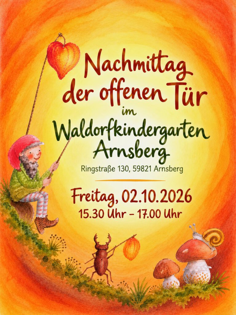 Plakat Nachmittag der offenen Tür